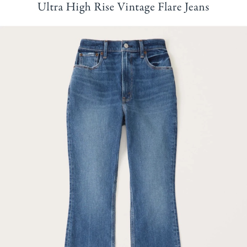 Ultra high rise vintage flare jeans